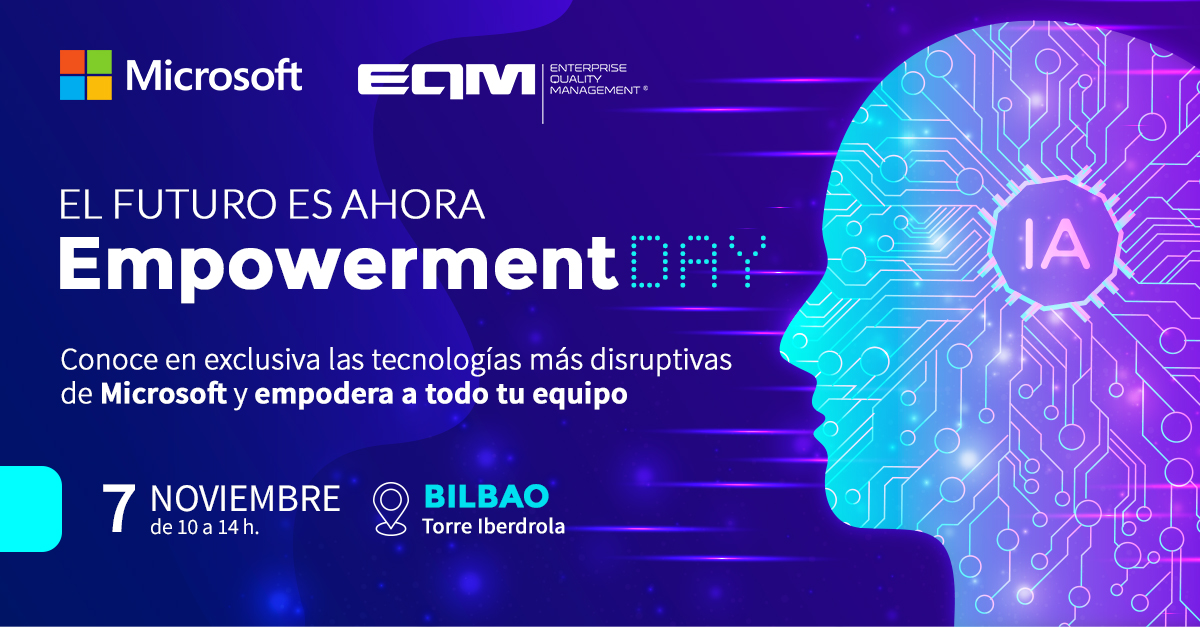 enterpriseqm's tweet photo. ¡24 horas para #Microsoft #EmpowermentDay #Bilbao! el evento de #gestiónempresarial y #productividad que marcará un antes y un después en tu empresa, en el que además podrás conocer la experiencia de empresas líderes en su sector 📝 https://t.co/8GejJHX5Qp
@MicrosoftES https://t.co/kjmmuCmHOM