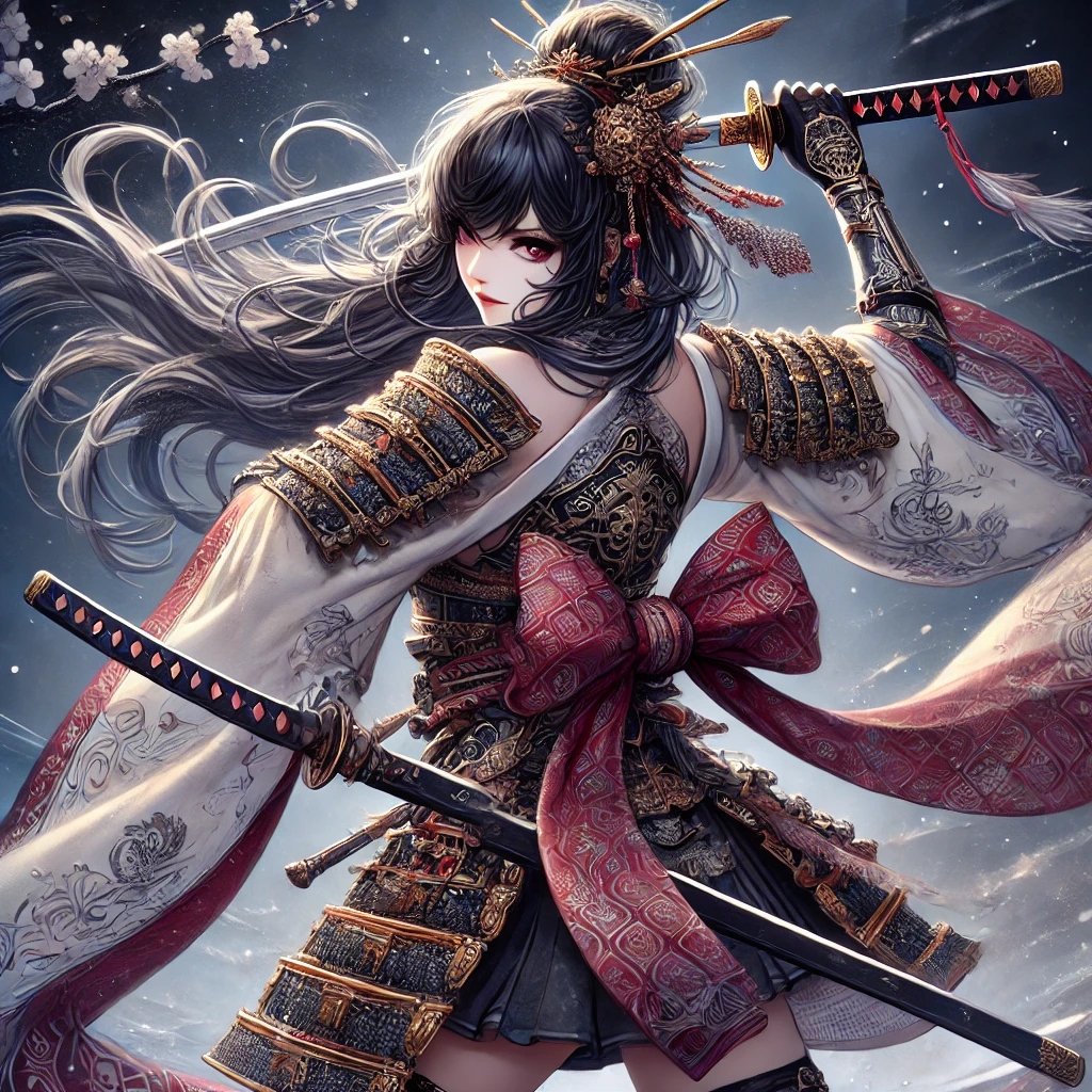 homura1223's tweet photo. Check out this item on OpenSea https://t.co/F8BtiC9KLT @openseaから
#FemaleWarrior #CrimsonBlade #JapaneseArt #DigitalArt #NFT #OpenSea #SamuraiSpirit #DualKatanas #OrnateArmor #FantasyArt #EleganceAndPower #CherryBlossoms https://t.co/d62qLKAJbZ