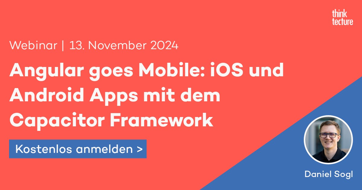 ⏰ Nur noch eine Woche! Am 13.11.2024, 10:30 Uhr, erklärt @danielsogl die Magie von Capacitor. Verpasse nicht dieses kostenlose Webinar zur nativen App-Entwicklung. Melde dich an: lnk.thinktecture.cloud/webinar-capaci…
#Capacitor #CrossPlatform #WebTech