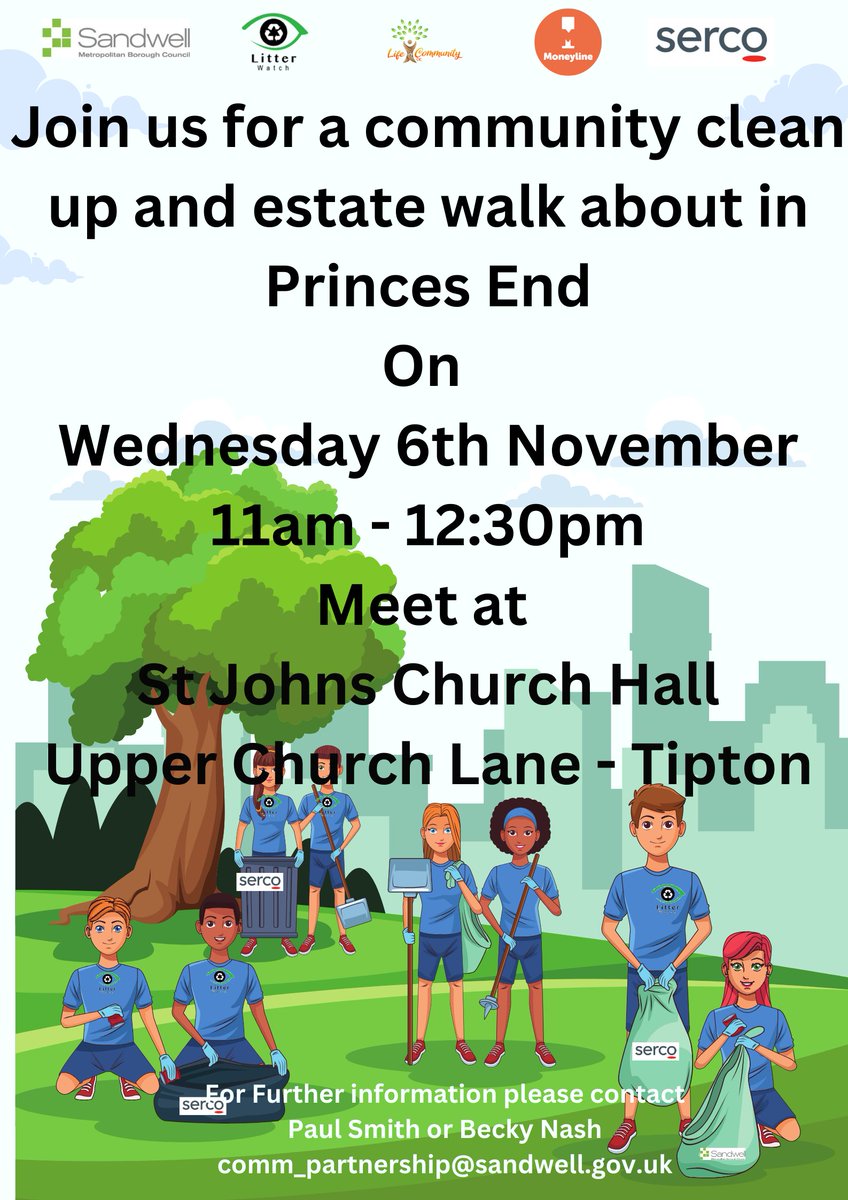 LifeInComTipton's tweet photo. #PrincesEnd #Tipton #Sandwell
Don't forget to join today for our Let's Talk Money Event with @SLSEngland @moneyline_uk @sandwell
Also the Community Clean up alongside @Litterwatch1
To sign up for today's event pls use the link https://t.co/iboNlqiEtw
@Q3Tipton
@asdaTipton https://t.co/GYMncuBjXw