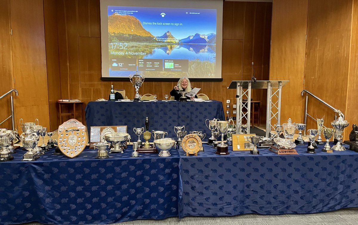 The scene before Monday’s award ceremony!