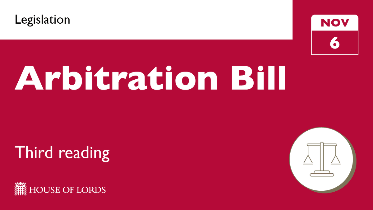 UKHouseofLords's tweet photo. Settling disputes outside of courts in the spotlight as #HouseOfLords make final changes to the #ArbitrationBill.

➡️ Learn more and watch online at the link in our bio https://t.co/Ln4DmqfBOX