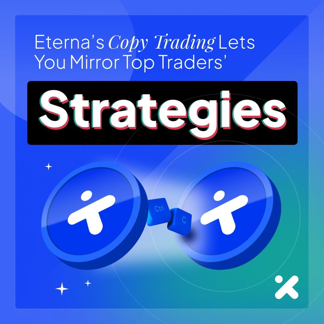 Ever wondered how top traders stay ahead? Now, you can mirror their winning strategies! Eterna’s Copy Trading lets you follow seasoned pros, replicating their trades automatically. Learn, grow, and optimize your gains—all while trading like the experts🏆 #Eterna #Crypto