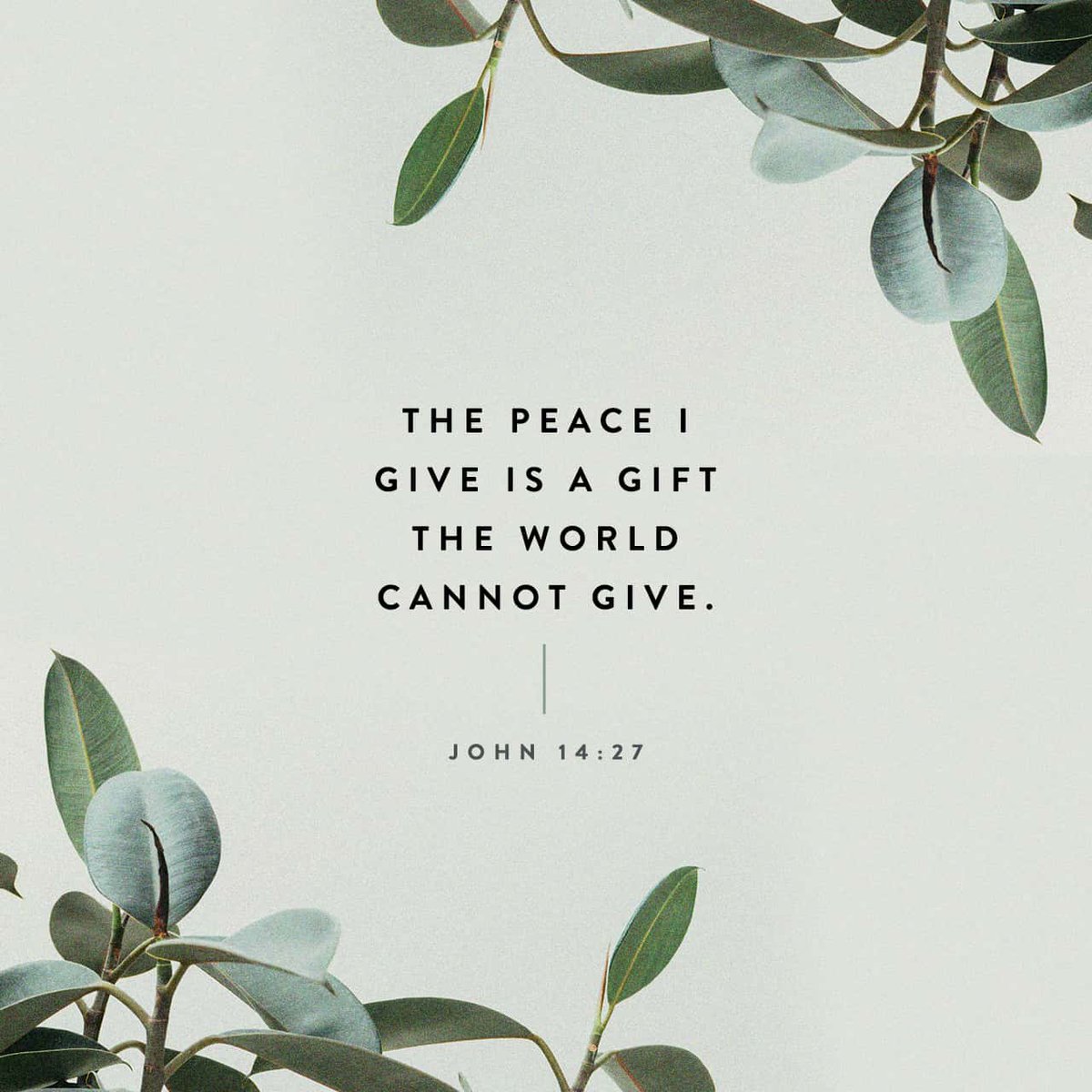 YouVersion's tweet photo. John 14:27 https://t.co/QM1ff48z7x