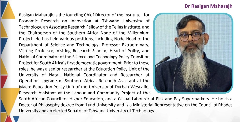 We are delighted to hear from our next keynote speaker, Dr Rasigan Maharajh on Defending and Expanding the Global Knowledge Commons in our Contemporary Conjuncture of Accelerating Polycrises and Geopolitical Conflicts".
#SAAIRConf2024 #SAAIR30 #HigherEd #InstitutionalResearch