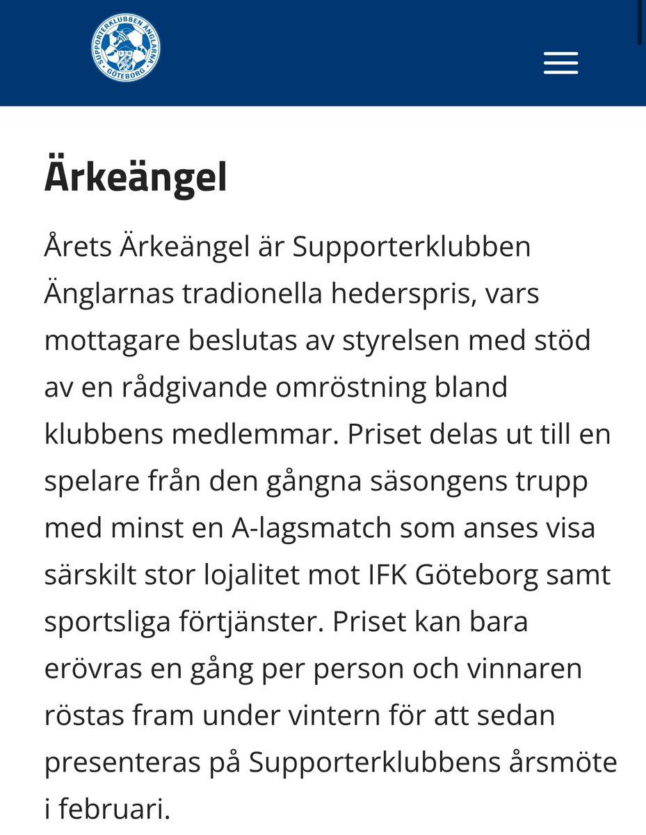 Spännande att se vem som blir ärkeängel 2024!
Kolbeinn?
Norlin?
 #ifkgbg