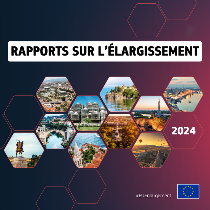 10 pays sont aujourd'hui candidats ou candidats potentiels à l'adhésion à l'#UE : 🇦🇱🇧🇦🇽🇰🇲🇪🇲🇰🇷🇸🇬🇪🇲🇩🇺🇦🇹🇷

La Commission vient de publier une évaluation détaillée des progrès accomplis par chacun d'entre eux sur le chemin de l'UE🇪🇺. 

Pour en savoir plus ➡️ec.europa.eu/commission/pre…