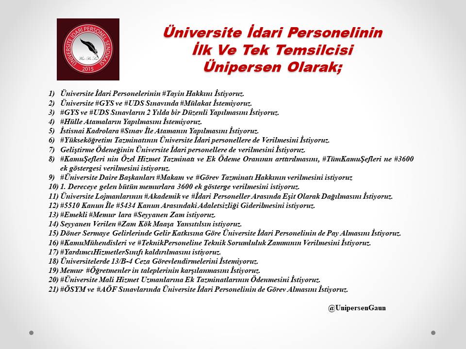 "Sesimiz" oldukları için ÜNİPERSEN Sendikamızın kıymetli başkan ve yöneticilerini gönülden tebrik ediyor ve teşekkür ediyoruz. #GYS #UDS  #Yükseköğretim #3600EkGösterge  #5510Kanun #5434Kanun #memurtorbayasayıbekliyor  #MemurEmeklisi    #SeyyanenZam  #Üniversite #ÖSYM #AÖF