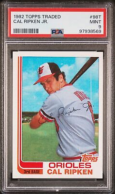 HR_cards's tweet photo. 1982 Topps Traded #98T Cal Ripken Jr. RC | PSA 9 MINT - Rookie Card #ad #thehobby https://t.co/yh2YGOJs7W https://t.co/l7XQOOPrYF