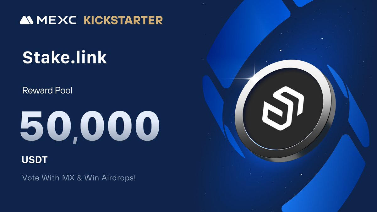stakedotlink, the first-of-its-kind liquid delegated staking platform  delivering DeFi composability and Chainlink Staking, is coming to  #MEXCKickstarter 🚀 🗳Vote with $MX to share massive airdrops 📈 $SDL/USDT  Trading: 2024-11-07 14:00 (UTC) Details: