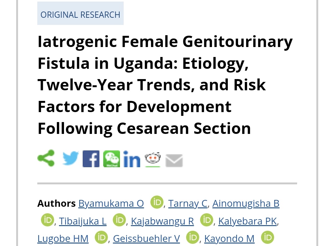 Henry Mark Lugobe (@henrylugobe) on Twitter photo We tell our story about the risk of injury following cesarean section. <a href="/DovePress/">Dove Medical Press</a> dovepress.com/articles.php?a… There is an observed increase in iatrogenic fistula following csection <a href="/richard_atuhrwe/">Richard Atuhairwe</a> <a href="/drhill22/">Ben Netanyahu</a> <a href="/Pulofeesa_Omuto/">Edward LUKYAMUZI</a> <a href="/Dr_Chrispus/">Mumbere Chrispus🇺🇬</a> <a href="/musallan/">Musasire Allan MCIArb (Chief) 🇺🇬</a> <a href="/Fistula_Fdtn/">Fistula Foundation</a> <a href="/EndFistula/">EndFistula</a> We tell our story about the risk of injury following cesarean section. <a href="/DovePress/">Dove Medical Press</a> dovepress.com/articles.php?a… There is an observed increase in iatrogenic fistula following csection <a href="/richard_atuhrwe/">Richard Atuhairwe</a> <a href="/drhill22/">Ben Netanyahu</a> <a href="/Pulofeesa_Omuto/">Edward LUKYAMUZI</a> <a href="/Dr_Chrispus/">Mumbere Chrispus🇺🇬</a> <a href="/musallan/">Musasire Allan MCIArb (Chief) 🇺🇬</a> <a href="/Fistula_Fdtn/">Fistula Foundation</a> <a href="/EndFistula/">EndFistula</a>