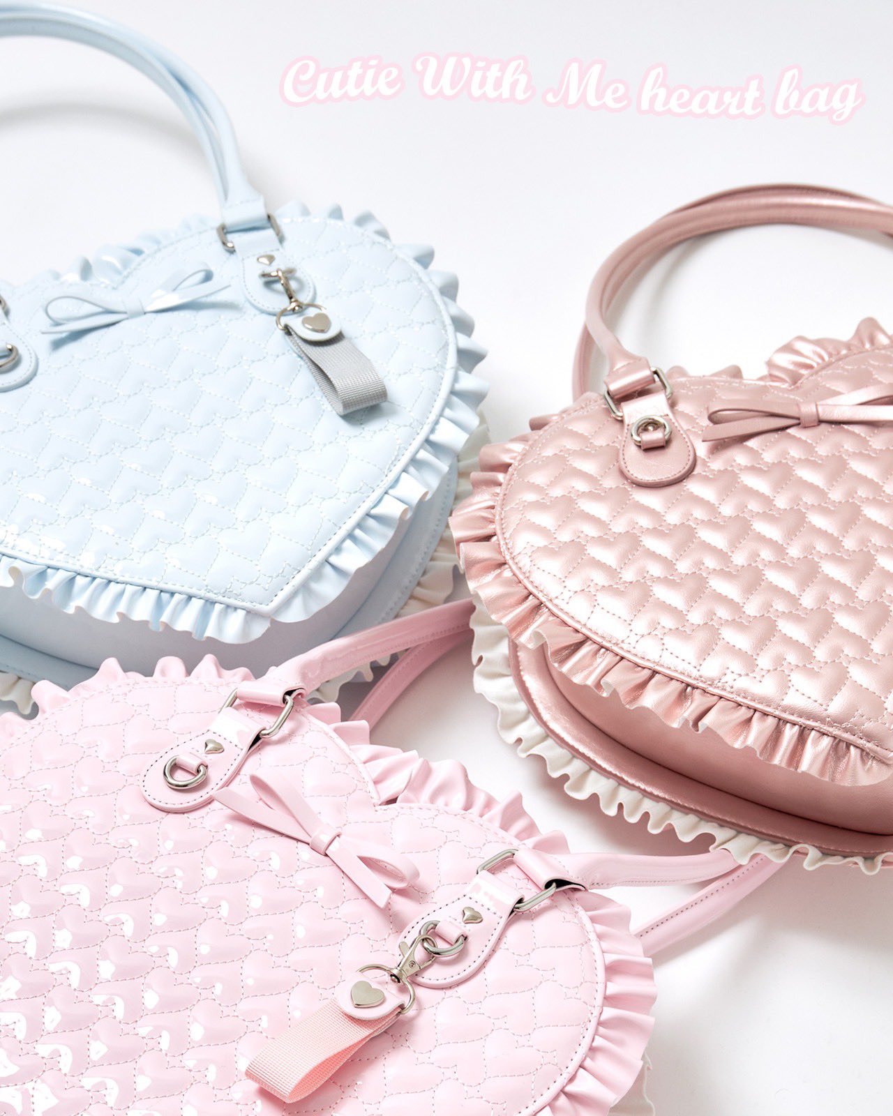 Cutie With Me ハートバッグ Lolime ロリミィBLUE Cutie With Me ハートバッグ Lolime ロリミィBLUE