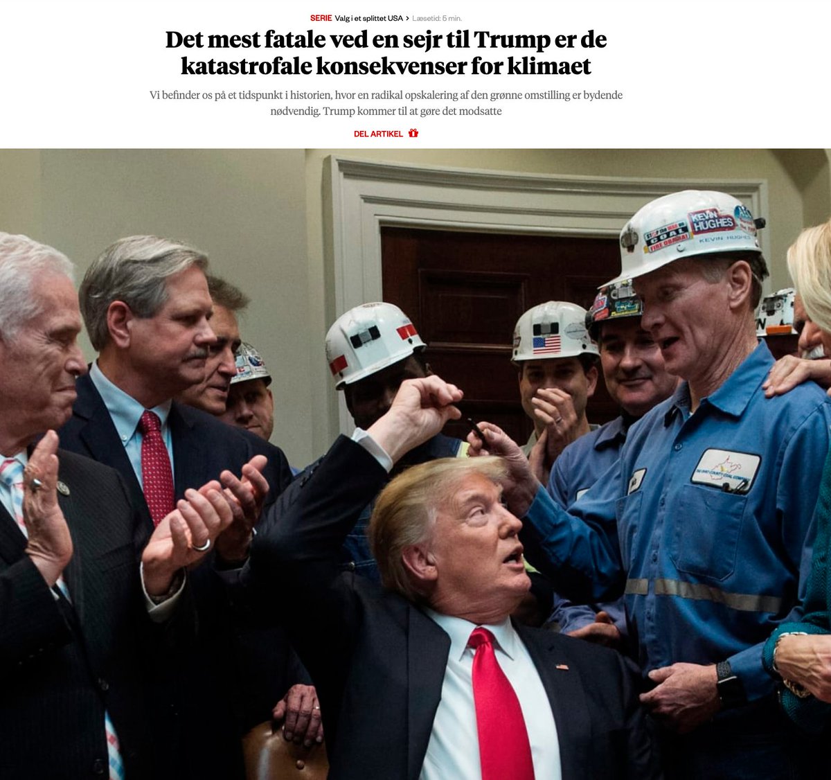 angeist's tweet photo. Af mange årsager er en sejr til Trump fortvivlende. Men værst er, efter min mening, de katastrofale konsekvenser for klimaet. Kommentar i @informeren: https://t.co/PBOUk63Alh