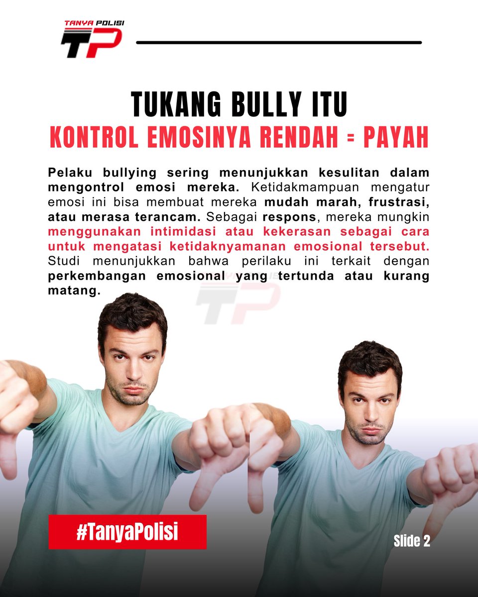 tanyapolisi's tweet photo. Mengapa tukang bully itu sampah?? #tanyapolisi #polisibertanya https://t.co/tMz15IKp3X