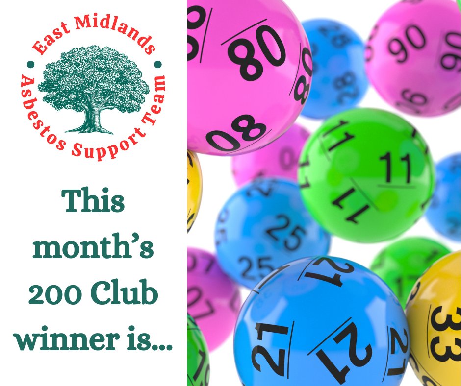 EMAST - East Midlands Asbestos Support Team (@emastuk) on Twitter photo October's 200 Club winner was Maggie Martin with number 44! Congratulations to Maggie and thanks again to all our 200 Club members who support us with their regular donations. If you'd like to join, call us on 01246 380 415 or email admin.assistant@emast.org.uk October's 200 Club winner was Maggie Martin with number 44! Congratulations to Maggie and thanks again to all our 200 Club members who support us with their regular donations. If you'd like to join, call us on 01246 380 415 or email admin.assistant@emast.org.uk