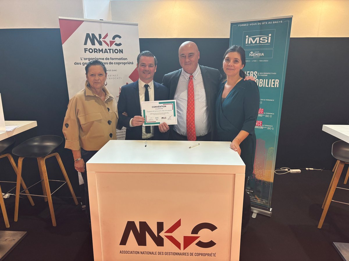 #IMSIParis - 𝑺𝒂𝒍𝒐𝒏𝒔 📢 En parallèle du 𝑹𝑬𝑵𝑻, l’équipe de l’IMSI est également présente sur le 𝑺𝒂𝒍𝒐𝒏 𝒅𝒆 𝒍𝒂 𝑪𝒐𝒑𝒓𝒐𝒑𝒓𝒊𝒆́𝒕𝒆́ 𝒆𝒕 𝒅𝒆 𝒍’𝑯𝒂𝒃𝒊𝒕𝒂𝒕. Sur le #salon a été officialisé aujourd’hui notre #partenariat avec l’ANGC. #orientation