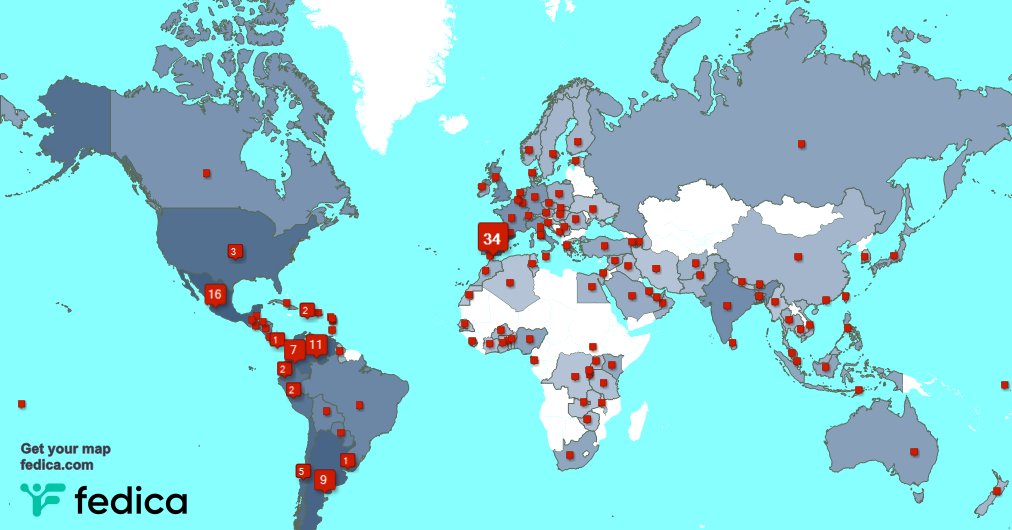 Muchas gracias a mis 15 nuevos seguidores desde España, y más durante la última semana. fedica.com/!alfonso_capel…
