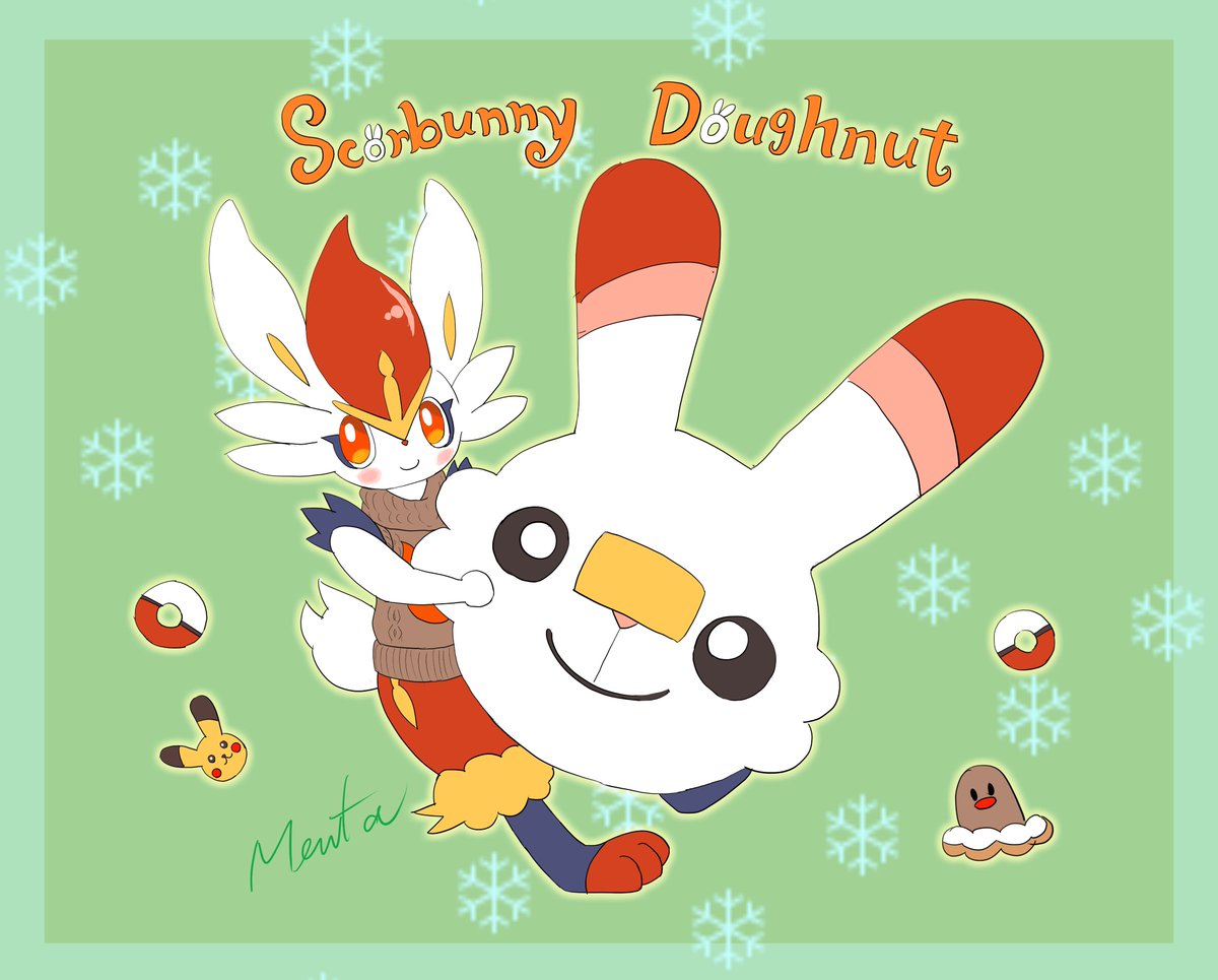 #エースバーン #pokemon #Cinderace
ヒバニードーナッツもあったらいいなって
自作したけど食べられないのよね