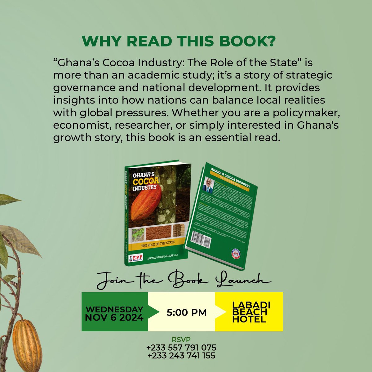 Fun fact: 
Cocoa farming in Ghana dates back to 1879! Learn more about this incredible journey at the #GhanaCocoaIndustry launch.