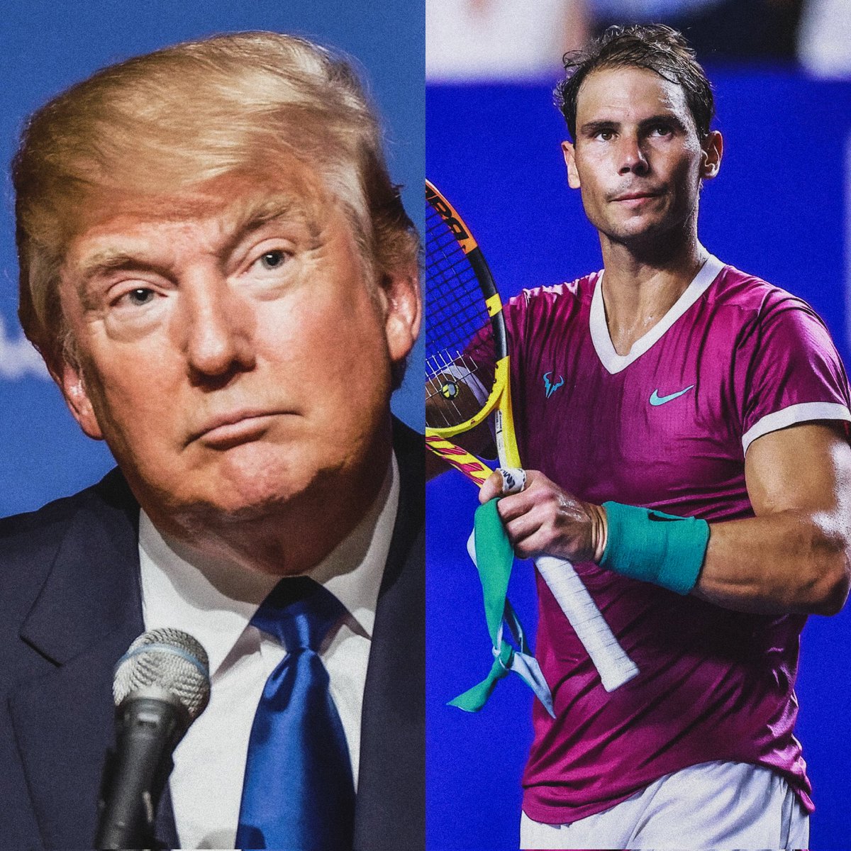 nadalprop_'s tweet photo. 🔙 | President Trump: 

"My favourite athlete? Rafael Nadal.

I like Rafa. He is a guy who always, always wants to win. He is a winner.

He is the big treasure of Spain." https://t.co/Q790Wq1JZ2