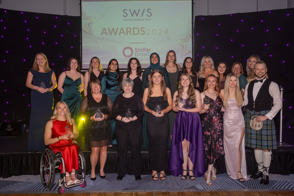 sportscotland's tweet photo. #SWISAwards2024 | 🏆

Wrapping up an exciting summer of sport, @ScotWomenSport celebrated their 11th annual awards night to recognise the success of the incredible women making a difference to sport in Scotland. 

Read more and see the winners list👇https://t.co/80vskMaX4T https://t.co/bc4TzTPeUj