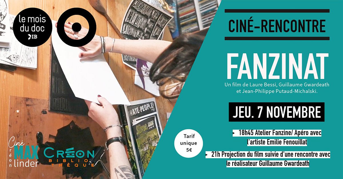 MetroBeachFR's tweet photo. Projection du film FANZINAT jeudi à Créon (33) #creon #fanzinat https://t.co/NVpgA0EdyP