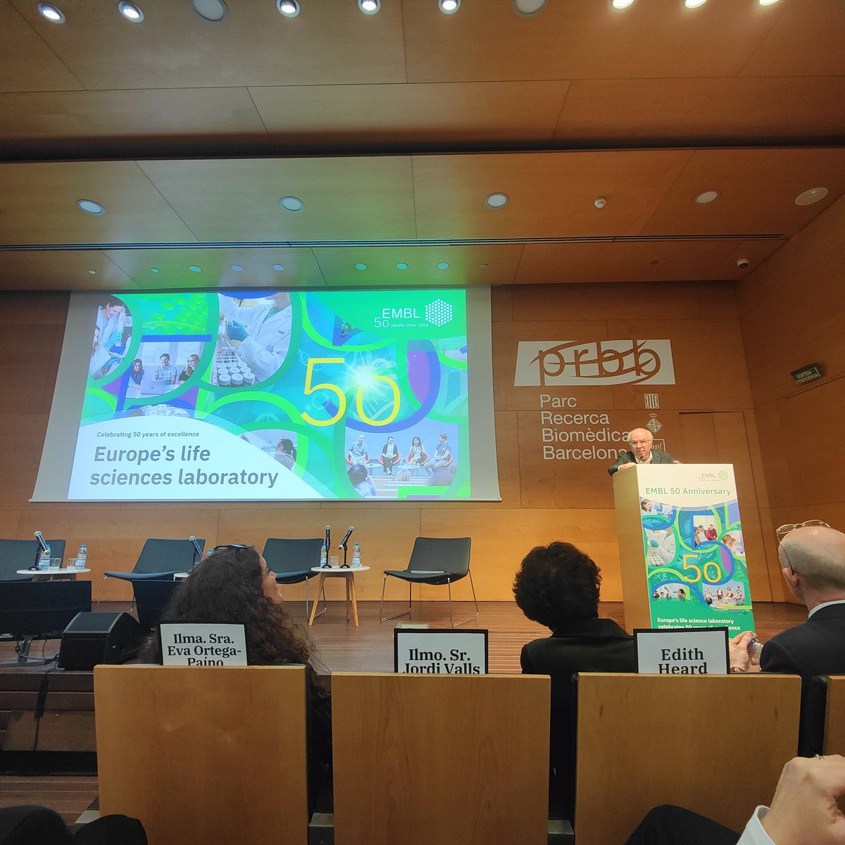 Biomedicina BCN (@the_prbb) on Twitter photo Celebrating 50 years of <a href="/embl/">EMBL</a>
at <a href="/the_prbb/">Biomedicina BCN</a>. The picture is showing the welcome speech of @jordicami. Congratulations to EMBL! We are proud and happy to have <a href="/EMBLBarcelona/">EMBL Barcelona</a> as member of our family of research centres. Celebrating 50 years of <a href="/embl/">EMBL</a>
at <a href="/the_prbb/">Biomedicina BCN</a>. The picture is showing the welcome speech of @jordicami. Congratulations to EMBL! We are proud and happy to have <a href="/EMBLBarcelona/">EMBL Barcelona</a> as member of our family of research centres.