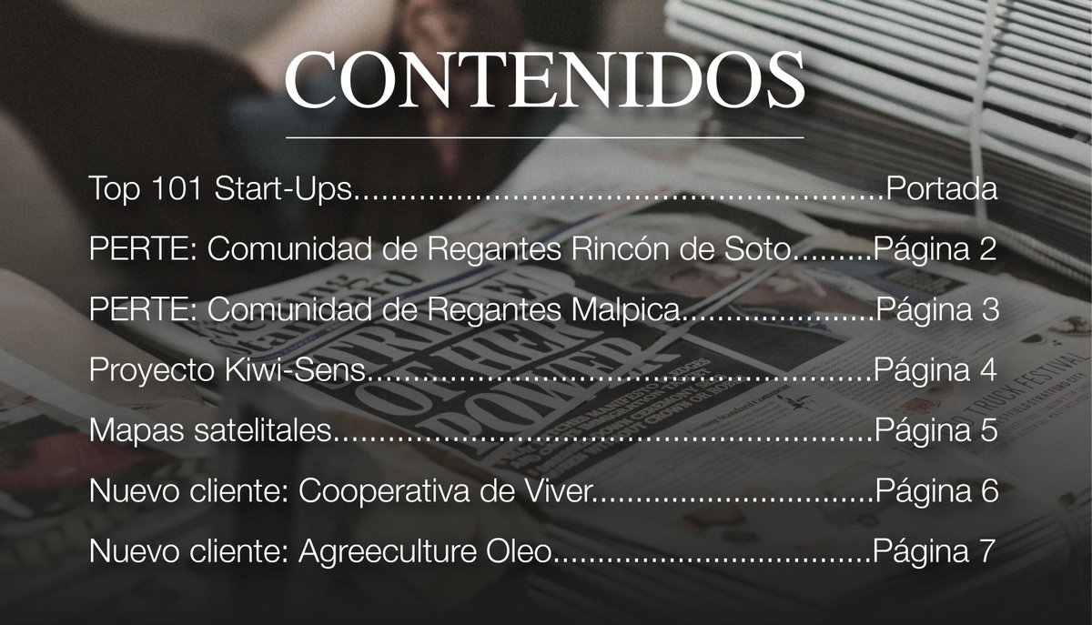 ¡Nuevo número de Cesens News!

Cesens News 15

Publicación digital en la que podrás conocer las novedades del mundo Cesens.

¡No te la pierdas!

cesens.es/files/2024/11/…

#agricultura #innovacion #agriculturadeprecisión