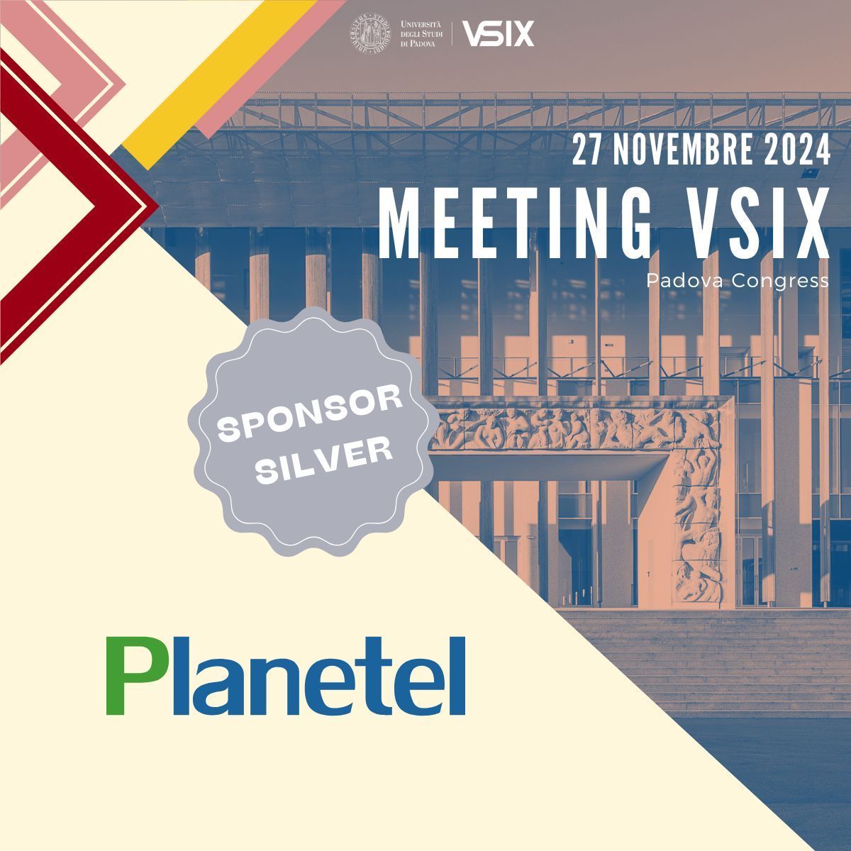 💥 Nuovo sponsor silver: siamo felici di annunciare che al #MeetingVSIX troverete anche #Planetel!

✒️ Vuoi partecipare all'evento? Per registrarti e conoscere tutti i dettagli visita il sito: buff.ly/3BJyTVF 

#ixp #event #networking #internet #meeting #tlc