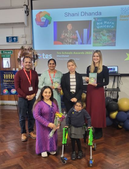 StanhopePrimary's tweet photo. Privileged to welcome the wonderful @ShaniDhanda yesterday. Thank you so much for making our children so happy &amp; for showing them that the work they're doing on equality is fundamental in creating change for the future!

#inspirational #activist #equality #changemaker https://t.co/9DqXw2ZK6H