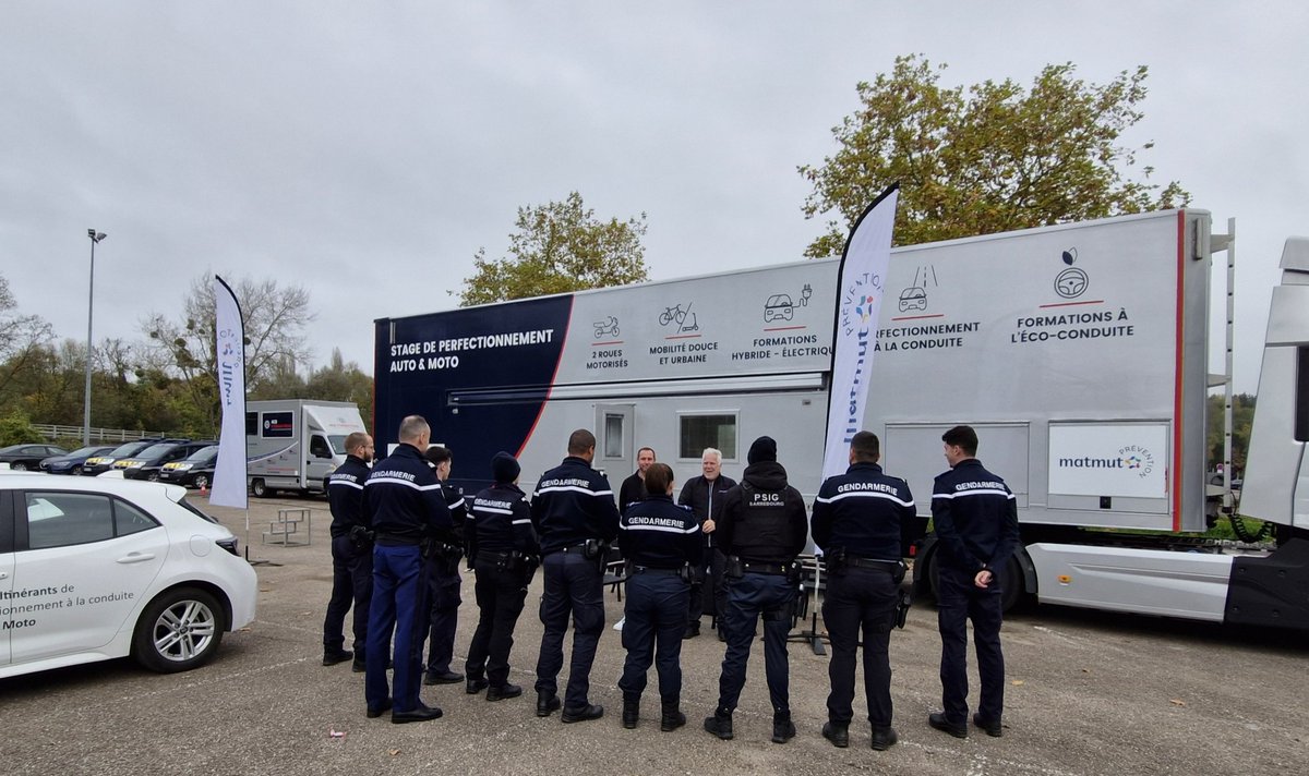 Jour 2/3. Toujours une belle matinée avec les gendarmes. Une grande satisfaction de leur part sur la qualité de la formation dispensée par la <a href="/Matmut/">Matmut</a> 
<a href="/Gendarmerie/">Gendarmerie nationale</a>