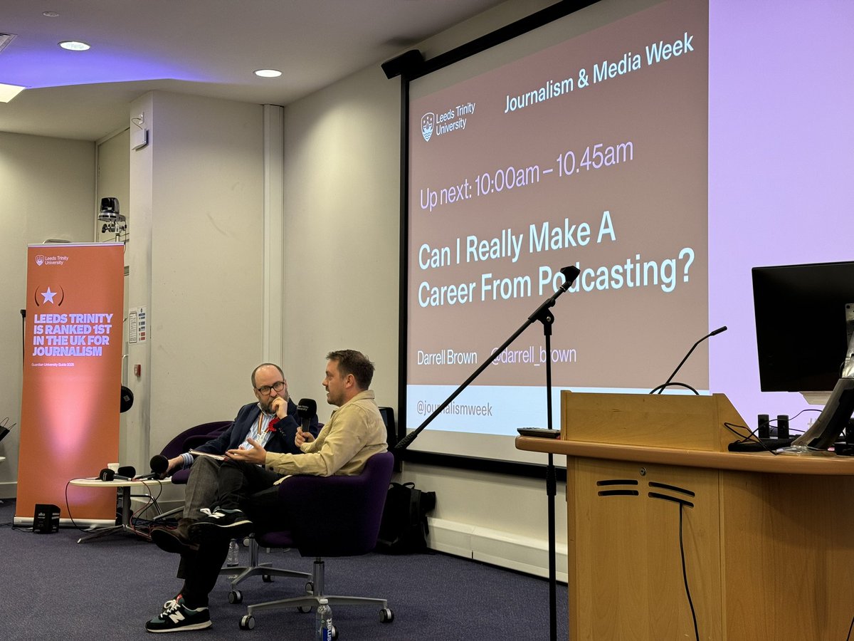 90% of podcasts don’t make it past 15 episodes <a href="/_darrellbrown/">Darrell Brown</a> is telling us at #LTJMW A place to stand out then 😄