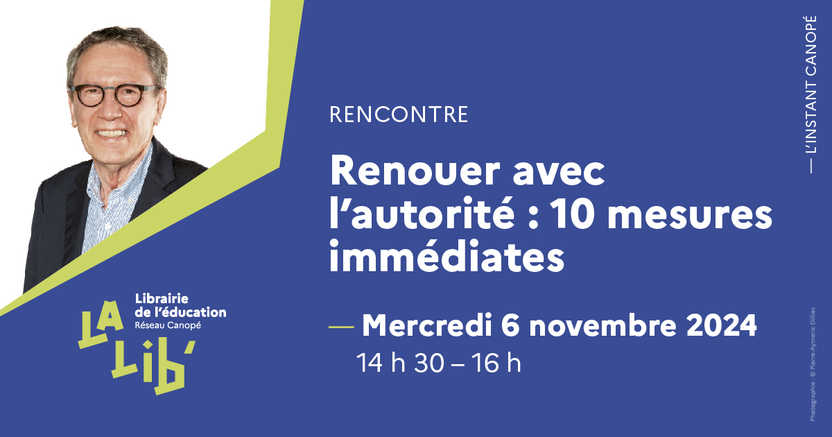 ESF SciencesHumaines (@esf_scienceshum) on Twitter photo La rencontre avec <a href="/bellon_jp/">jean-pierre bellon</a> autour de son ouvrage « Renouer avec l'autorité à l'école. 10 mesures immédiates », c'est aujourd'hui !
Retrouvez-nous dès 14h30 à la Librairie de l'Éducation (<a href="/reseau_canope/">Réseau Canopé</a>), 13 rue du Four à Paris (6e) : reseau-canope.fr/service/instan… La rencontre avec <a href="/bellon_jp/">jean-pierre bellon</a> autour de son ouvrage « Renouer avec l'autorité à l'école. 10 mesures immédiates », c'est aujourd'hui !
Retrouvez-nous dès 14h30 à la Librairie de l'Éducation (<a href="/reseau_canope/">Réseau Canopé</a>), 13 rue du Four à Paris (6e) : reseau-canope.fr/service/instan…
