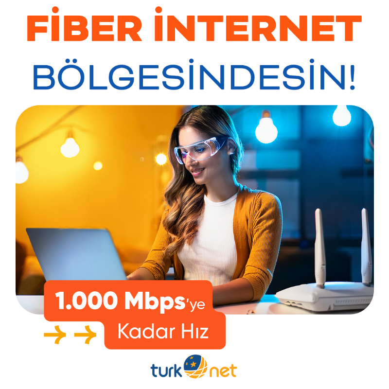 Turknet's tweet photo. Dikkat! Bölgende Fiber Hızlı İnternet Var! Sen de Hemen Altyapını Sorgula, İnternet Hızını Öğren. Üstelik Fiber Altyapılarda Modem Dahil!