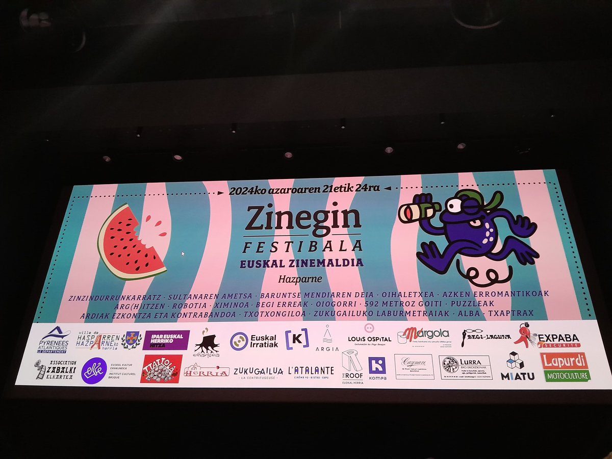 Hazparneko Zinegin euskal zinemaldia aurkeztu dute gaur Baionako L’Atalante zineman. Festibalaren 13. edizioa azaroaren 21etik 24ra iraganen da Haritz Barne zinema gelan eta Ttattola gaztetxean. Programazio zabala eskainiko dute, ostiralean zine-konzertuekin.