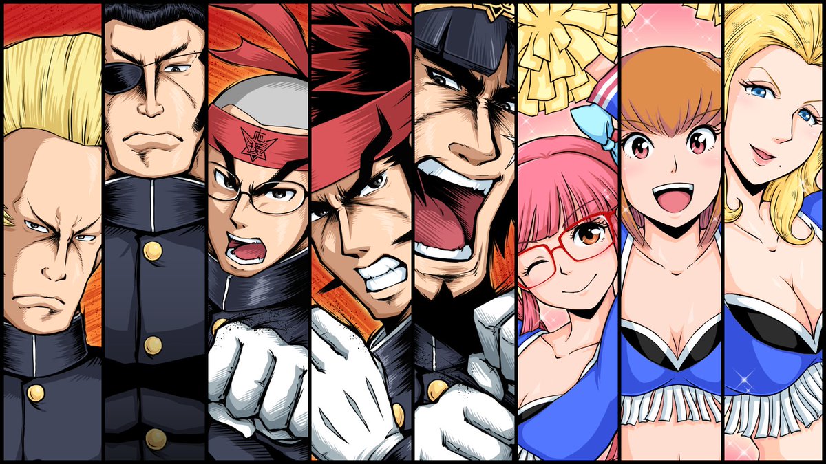 akghm's tweet image. 『押忍!闘え!応援団』『燃えろ!熱血リズム魂』『Elite Beat Agents』シリーズはニンテンドーDSで遊べる愛と笑いと涙の応援リズムアクションゲームです! DSや3DSをお持ちの方はぜひ遊んでみてください!