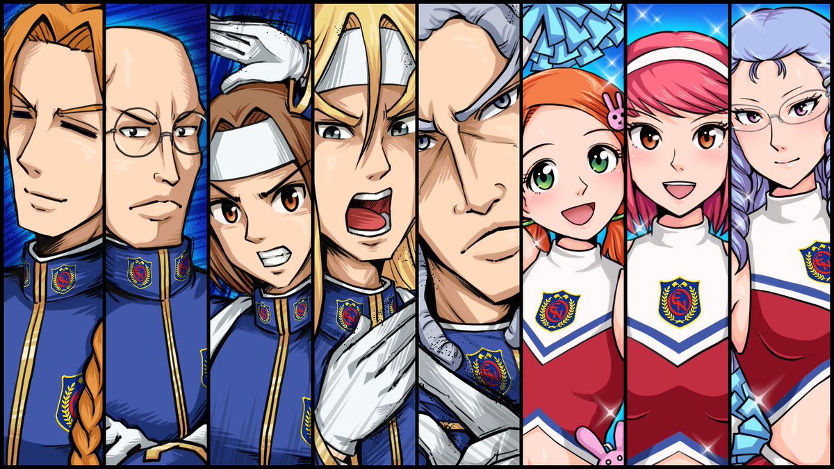 akghm's tweet image. 『押忍!闘え!応援団』『燃えろ!熱血リズム魂』『Elite Beat Agents』シリーズはニンテンドーDSで遊べる愛と笑いと涙の応援リズムアクションゲームです! DSや3DSをお持ちの方はぜひ遊んでみてください!