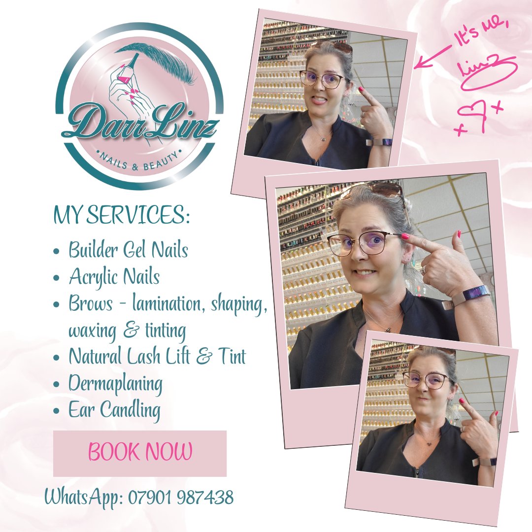 DarrLinz's tweet photo. T'is I, Linzi! The face behind the busines.

You can WhatsApp me on 07901 987438 if you require a booking.
Alternatively you can book via my website https://t.co/7wCaz8U8tn https://t.co/oglxk2pO6v