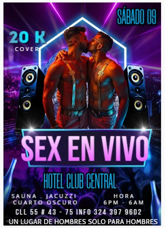 Este sábado tendrás el mejor show de sexo en vivo, una noche llena de mucho sexo