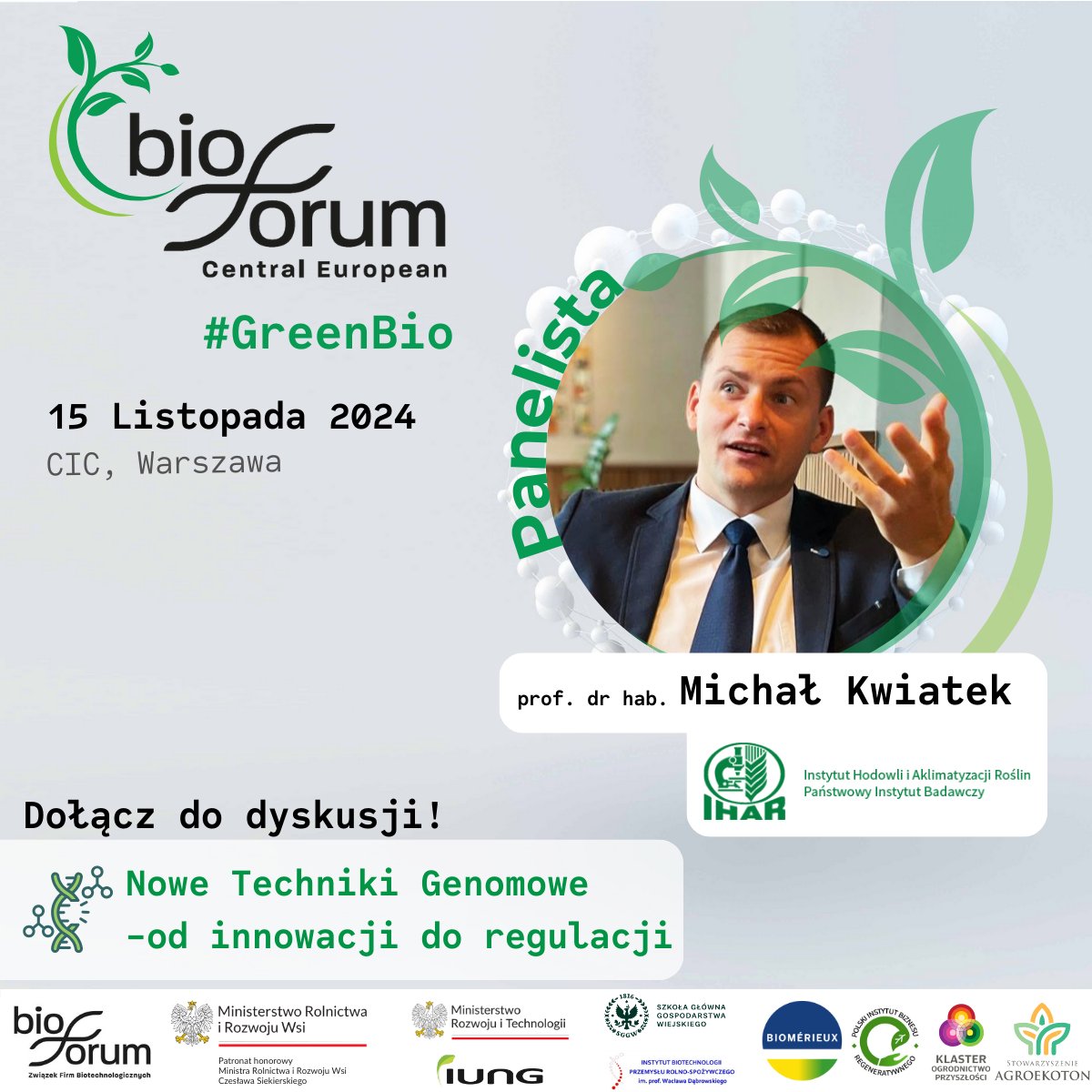 BiotechPoland's tweet photo. 🎤 🌱 Poznaj ekspertów z branży biotechnologii na GreenBio Forum 2024! 🌱
📅 Dołącz do nas 15 listopada 2024 w CIC w Warszawie!
Zarejestruj się już teraz, aby wziąć udział w GreenBio Forum: https://t.co/PRUCd6Qm14
#GreenBioForum #biotechnologia #zrównoważonyrozwój https://t.co/iLeEObjqTQ