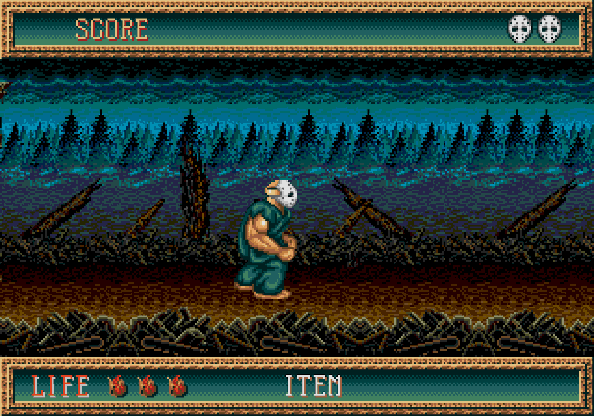 GabrielPyron's tweet photo. @turboxray @Fabio_16bits I was checking #splatterhouse2 on #megadrive and with just 1 pal like the original I was able to keep all arcade graphics detail and make the hud and the blood like the original version. In the past, they really struggle managing the colors on these systems https://t.co/e632N9ZbgN
