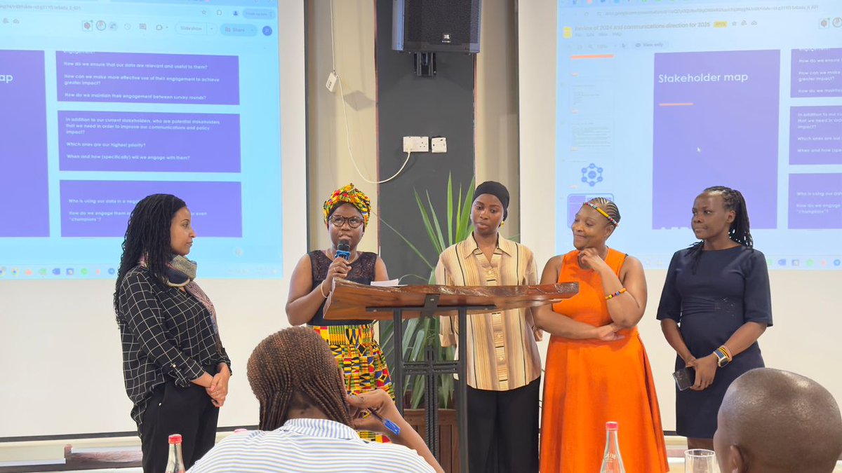 maameakuatwum's tweet photo. Our National Partners' comms officers have been exceptional, contributing great insights to our discussions at the ongoing @Afrobarometer comms retreat at Safari Valley.
It was great watching their presentations on stakeholder maps. Today will equally be great.
#ABCommsTraining https://t.co/k06FFRxlWE
