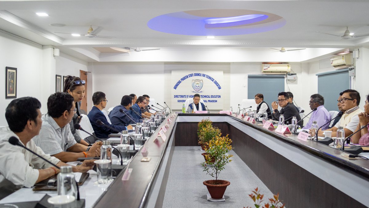 pasang_sona's tweet image. Chaired the 9th General Body Meeting of the Arunachal Pradesh State Council for Technical Education (APSCTE), joined by esteemed members and experts in the field. 1/4

#APSCTE #TechnicalEducation #EducationForProgress #ArunachalPradesh