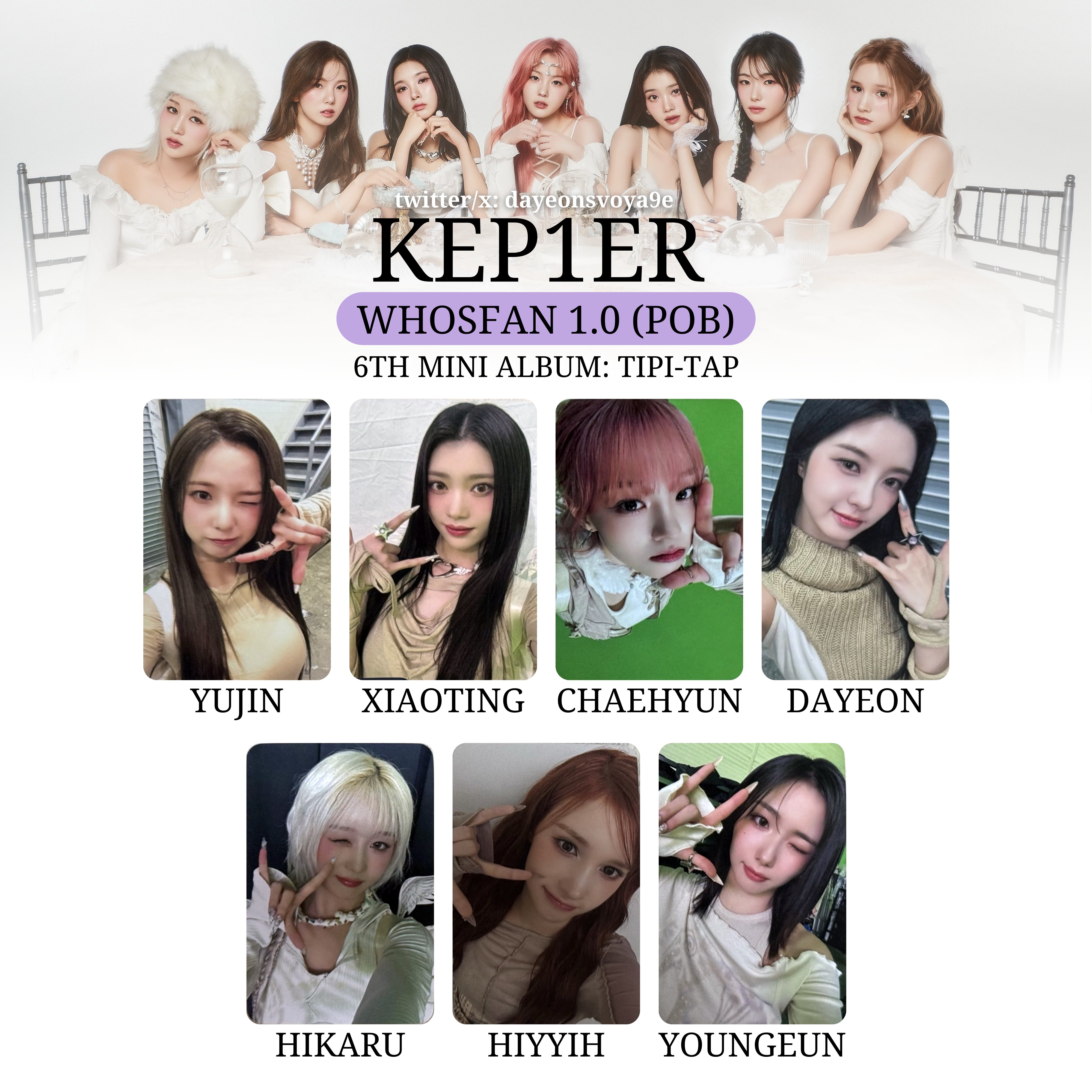 Kep1er TIPI-TAP makestar ひかるセット Kep1er - 6th ミニアルバム 'TIPI-TAP'