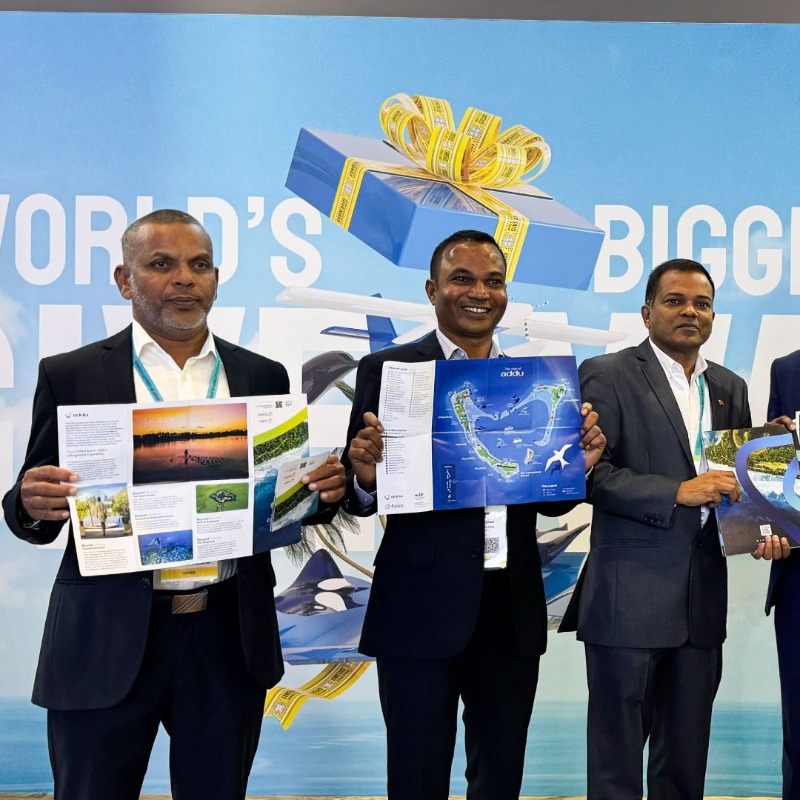 mvplusmedia's tweet photo. Addu City marked a historic milestone yesterday with the global launch of its new tourism brand identity at the World Travel Market (WTM) in London.