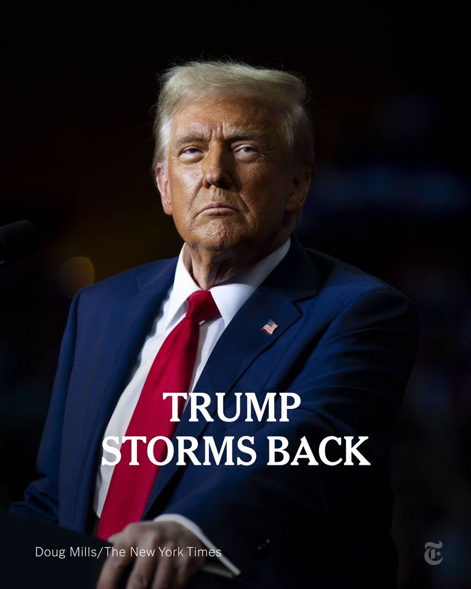 seshadhin's tweet photo. Breaking News: Donald Trump was elected the 47th president of the United States, a stunning return to power after a dark and defiant campaign. He is the first politician since the late 1800s to lose re-election and later mount a successful run. 
#Trump #Election2024 #TrumpRally https://t.co/WyoaUJfShl