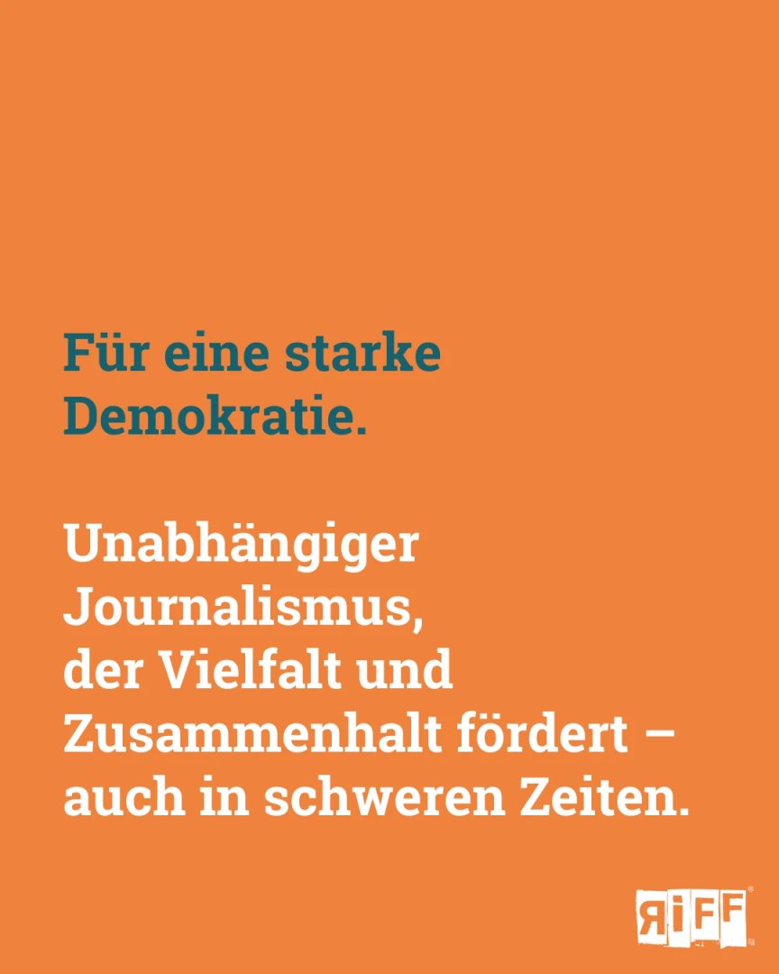 In schwierigen Zeiten sind verlässliche Informationen wichtiger denn je. Bei uns bekommst du unabhängigen #Journalismus – gestützt auf #Wissenschaft, Vertrauen und demokratische Werte. Gegen #FakeNews und #Klimaleugnung. Werde Teil unserer Community. riffreporter.de/de/abo-bestell…