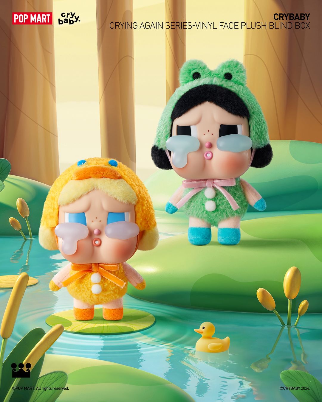POP MART cry baby CRYING AGAIN クリアファイル CRYBABY Crying Again Series-Vinyl Face Plush Blind Box - POP