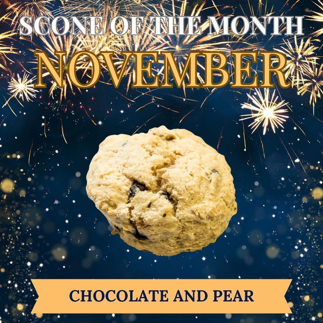 Our Simply Scones scone of the month is Chocolate and Pear. Book one of Surrey's Best Cream Tea for just £7. For more details on our Simply Scones or To Book Click Link bit.ly/SimplyScones