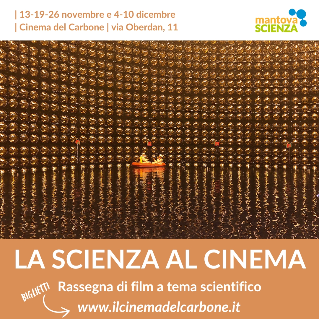Mercoledì 13 inizia La Scienza al Cinema, rassegna di film a tema scientifico! 🎞
Cinque pellicole in lingua originale con sottotitoli in italiano.

Per maggiori informazioni su film e biglietti, andate sul nostro sito o su quello del Cinema del Carbone.🍿

#MantovaScienza #MS24